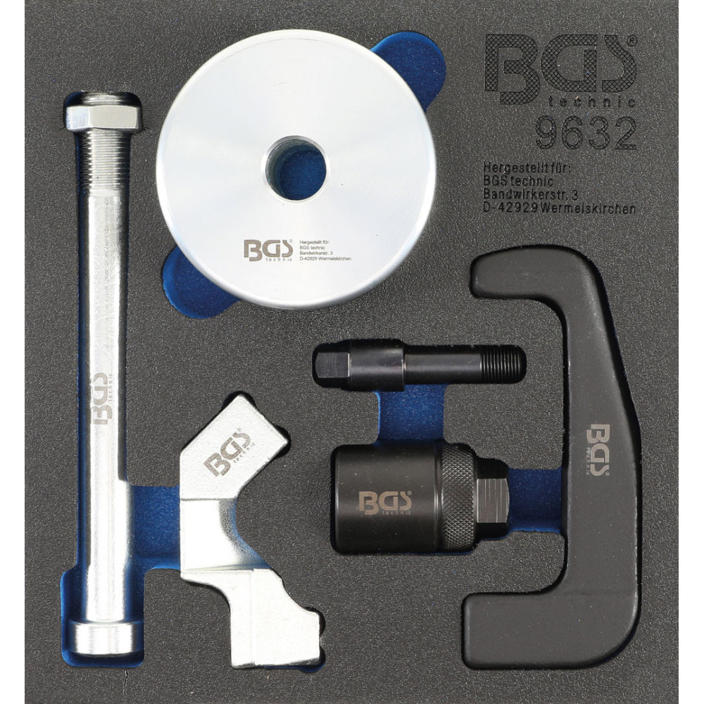 Insert de servante d'atelier 1/6 : Extracteur d'injecteurs - pour injecteurs Bosch CDI - 6 pièces