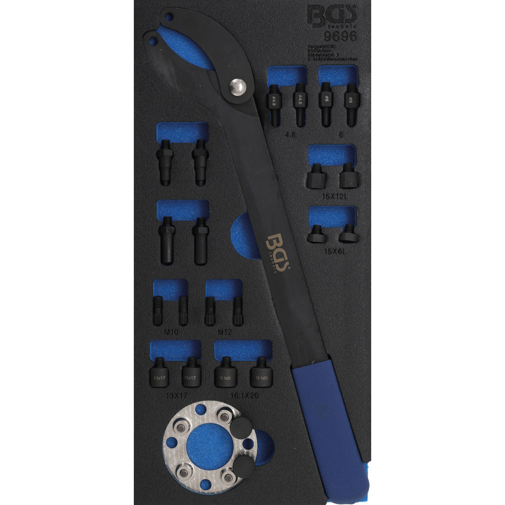 Insert de servante d'atelier 1/6 : Outil de réglage d’arbre à cames - pour Ford 1.6 EcoBoost Insert de servante d'atelier 1/6 : Outil de réglage d’arbre à cames - pour Ford 1.6 EcoBoost