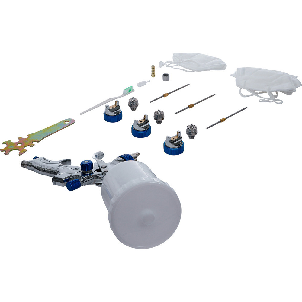Pistolet de peinture pneumatique - avec 3 buses de pulvérisation - 1