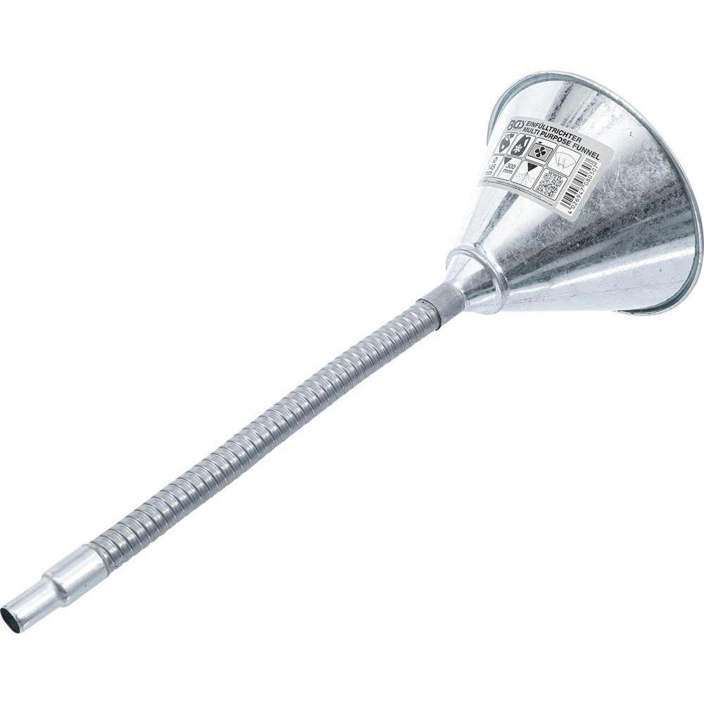 Entonnoir De Remplissage BGS 8406 - 160 Mm De Diamètre, Tuyau De 400 Mm - Pour Huile, Antigel, Liquides - Avec Fermeture Coulissante