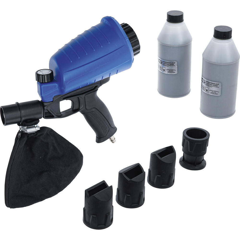 Pistolet de sablage pneumatique avec accessoires- 3 pièces