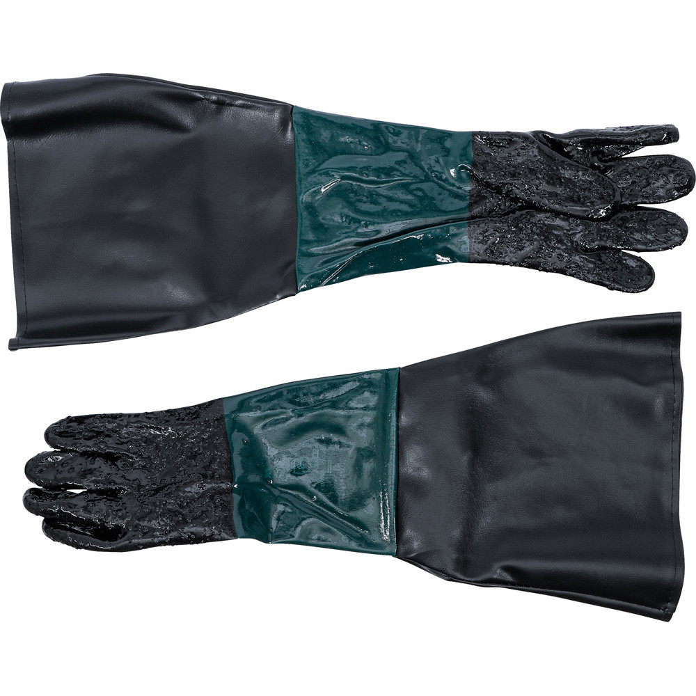 Gants De Sablage Ultra-Résistants 60 Cm – Manches Longues PVC & Coton, Pour Cabines De Microbillage 60/90/110/260