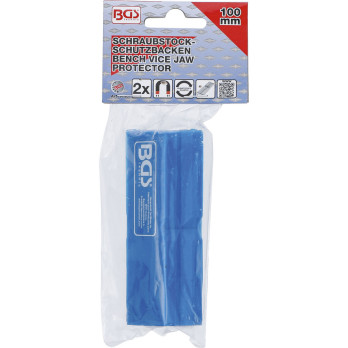 Mors de protection pour étau - matière plastique - largeur 100 mm - 2 pièces