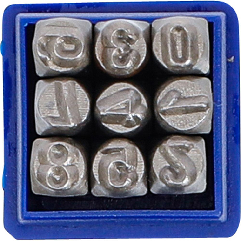 Poinçons Lettres Et Chiffres Gueenky 36 Pièces 4mm - Kit Frappe Métal A-Z