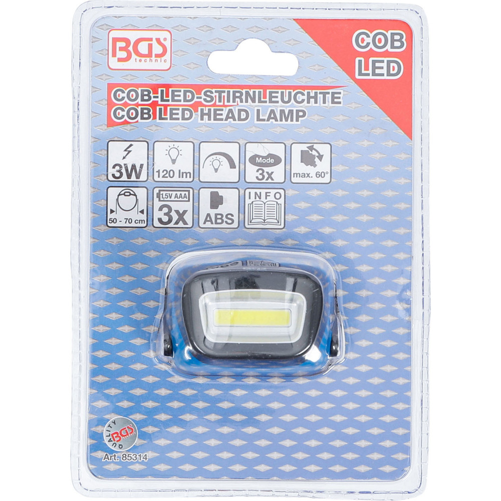 Lampe frontale COB LED