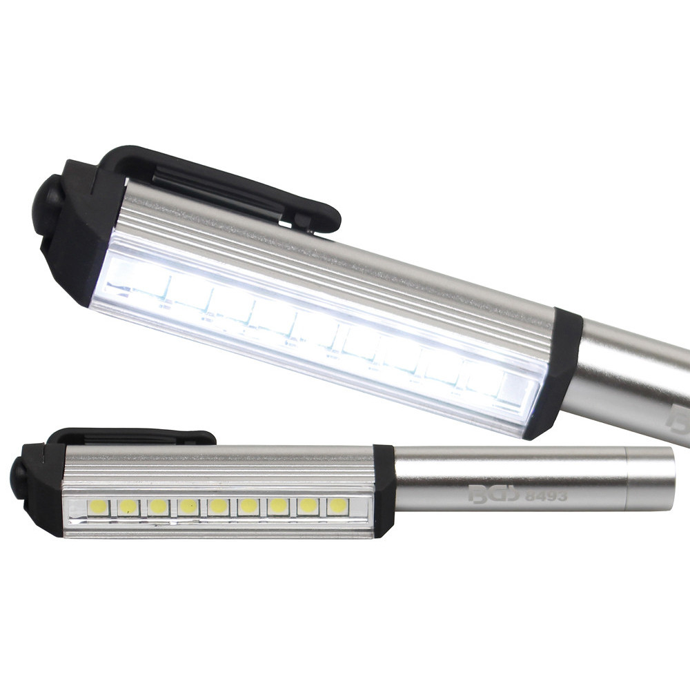 Lampe stylo alu 9 LED