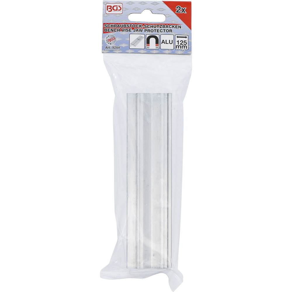 Mors de protection pour étau - aluminium - largeur 125 mm - 2 pièces