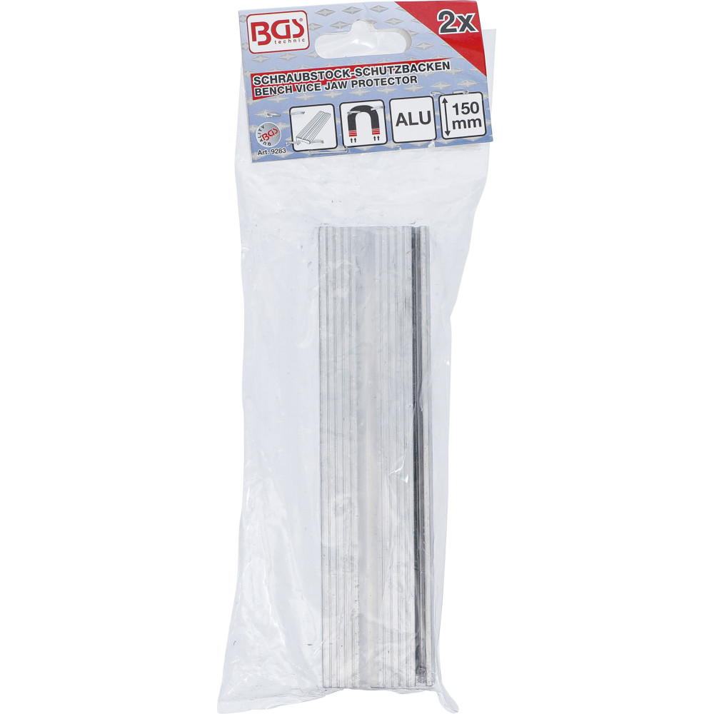 Mors de protection pour étau - aluminium - largeur 150 mm - 2 pièces