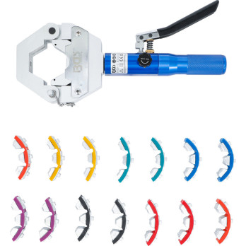 Jeu de pinces à sertir - hydraulique - Pour raccordements compressés sur tuyaux flexibles