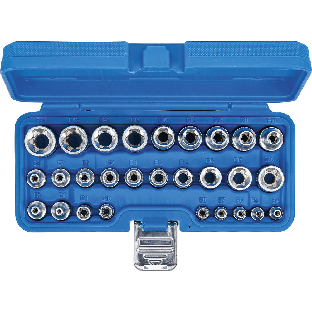 Jeu De 4 Douilles Pour Jambe De Force BGS 1111 - Compatible VAG Et Mercedes - Entraînement 22 Mm
