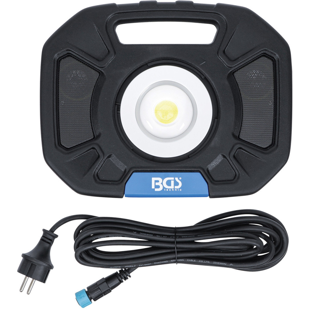 Projecteur de travail à COB-LED - 40 W - avec haut-parleurs intégrés