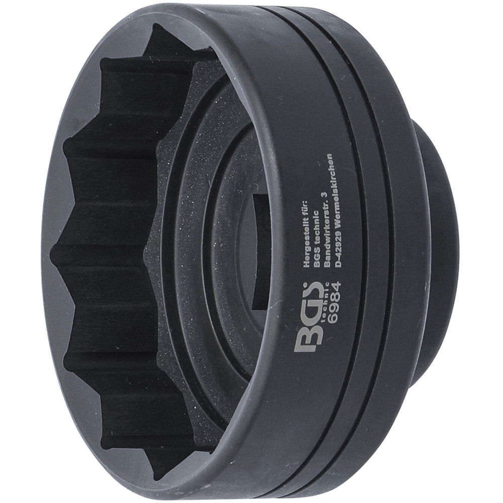 Clé pour moyeux - douze pans - pour camions IVECO et remorques SAF / BPW - 85 mm
