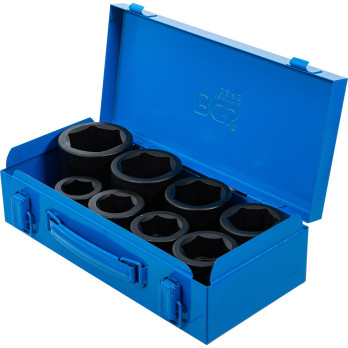 Jeu de douilles à choc, six pans - 25 mm (1") - 27 - 50 mm - 8 pièces