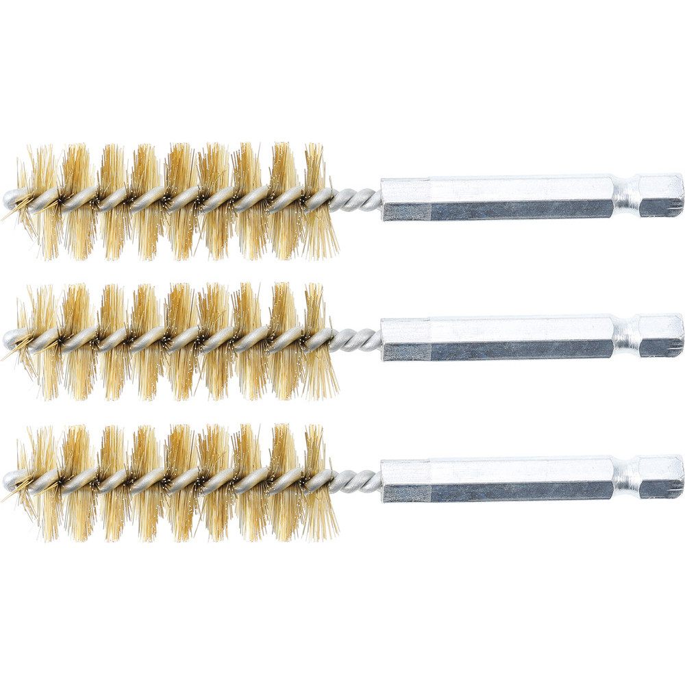 Brosse en laiton - 17 mm - 6 Brosse en laiton - 17 mm - 6