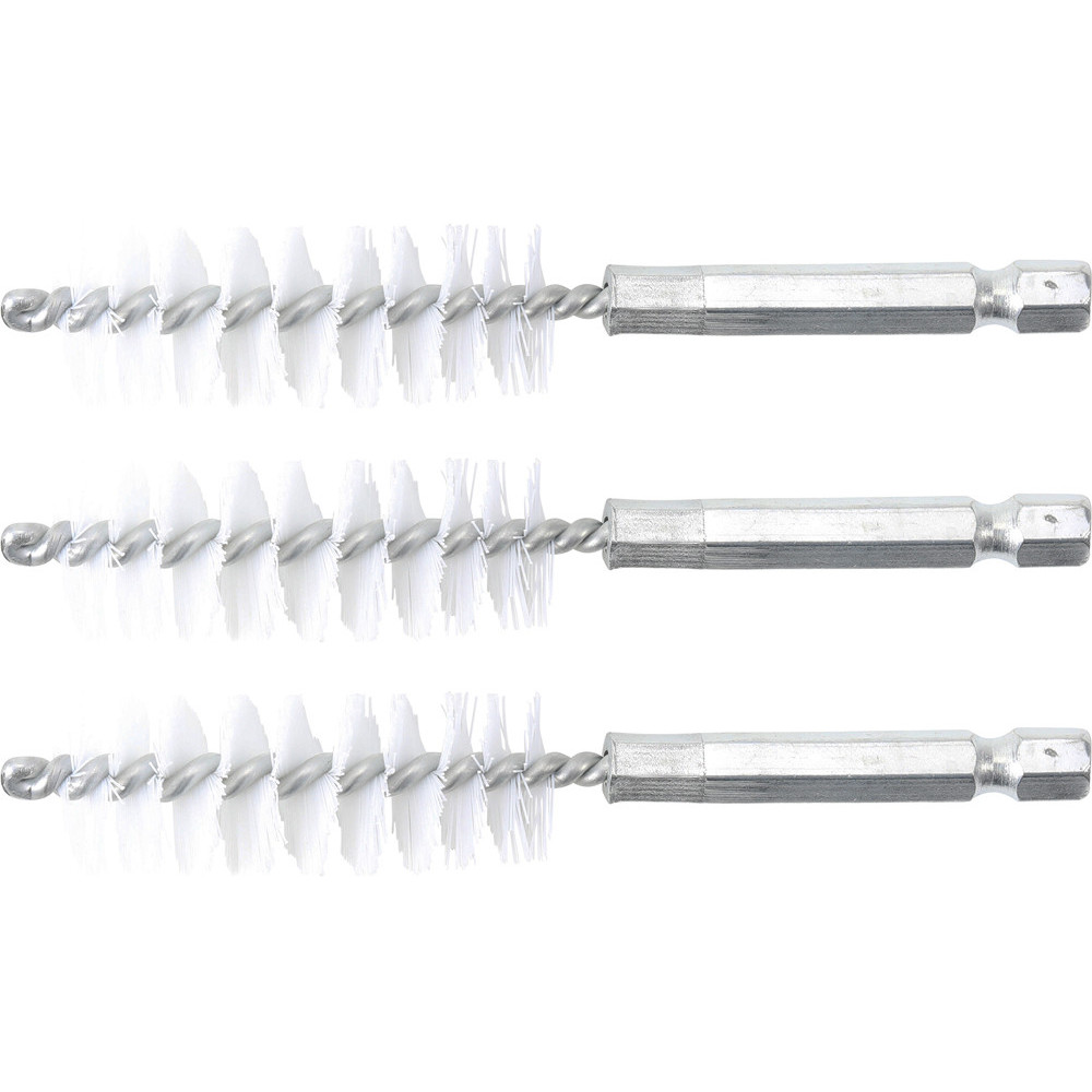 Brosse plate Nylon - 17 mm - 6 Brosse plate Nylon - 17 mm - 6