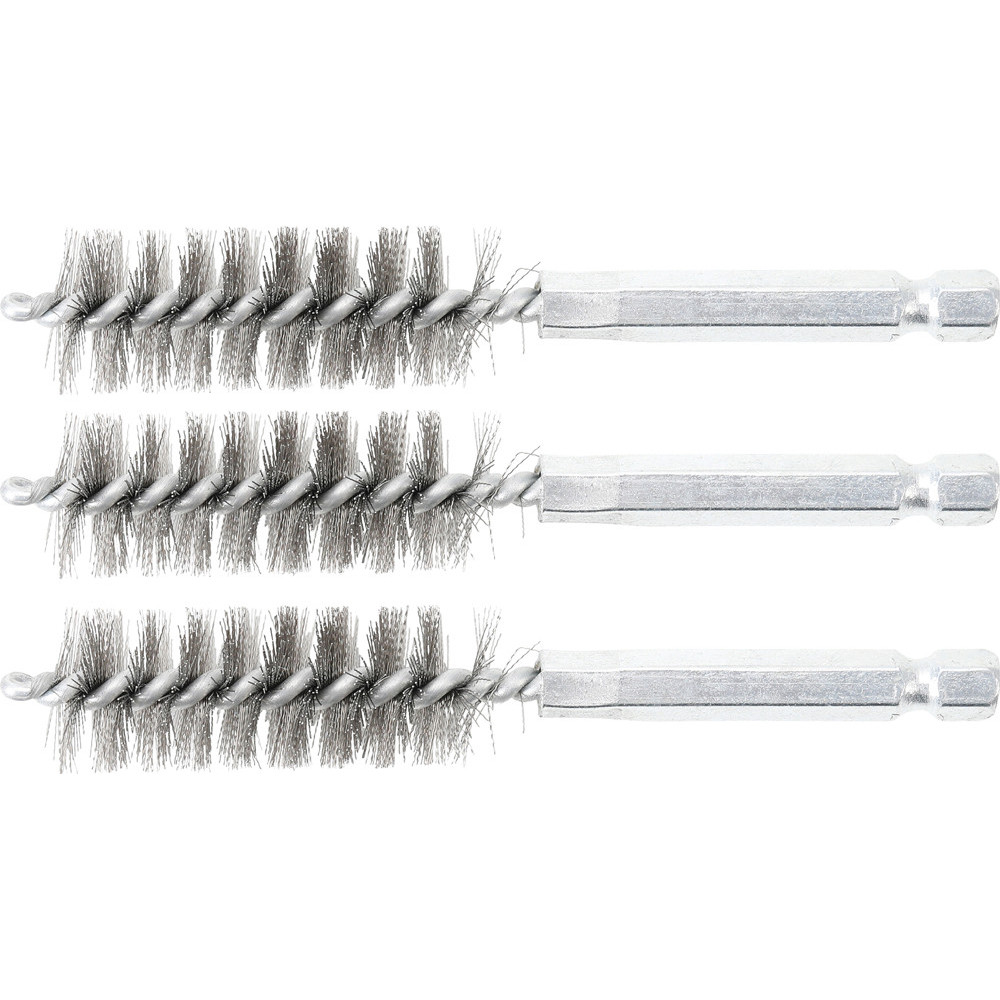 Brosse en acier - 16 mm - 6 Brosse en acier - 16 mm - 6