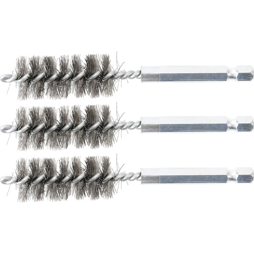 Brosse en acier - 17 mm - 6 Brosse en acier - 17 mm - 6