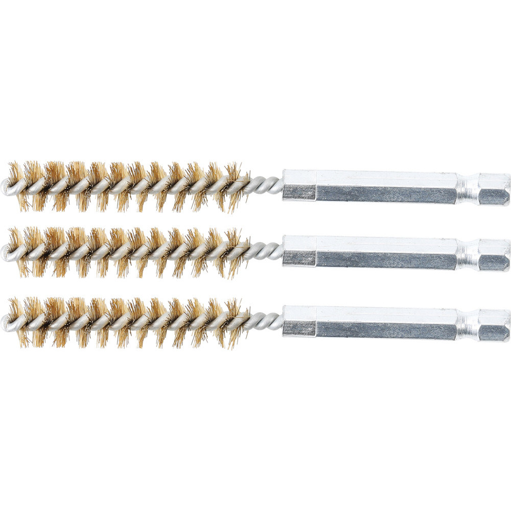 Brosse en laiton - 10 mm - 6 Brosse en laiton - 10 mm - 6