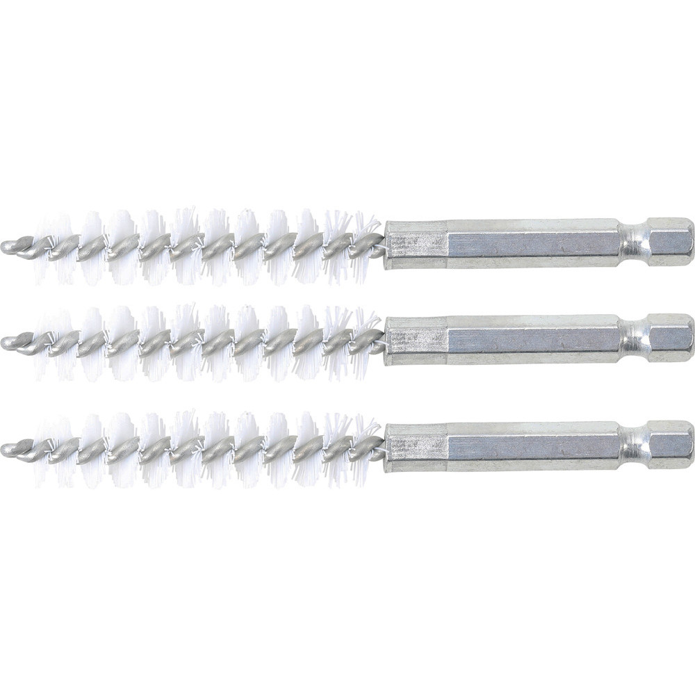 Brosse plate Nylon - 11 mm - 6 Brosse plate Nylon - 11 mm - 6