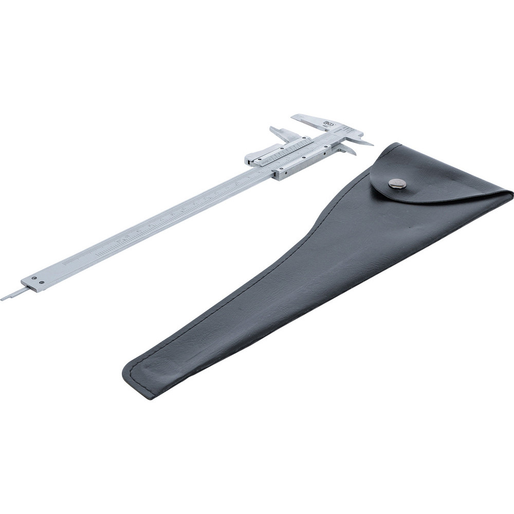 WRS Pied à Coulisse De Précision Avec Vis De Blocage, DIN 862, Acier Inoxydable, Chromé Mat, Entièrement Trempé, 4 Mesures, Avec Table Filetée, Dans