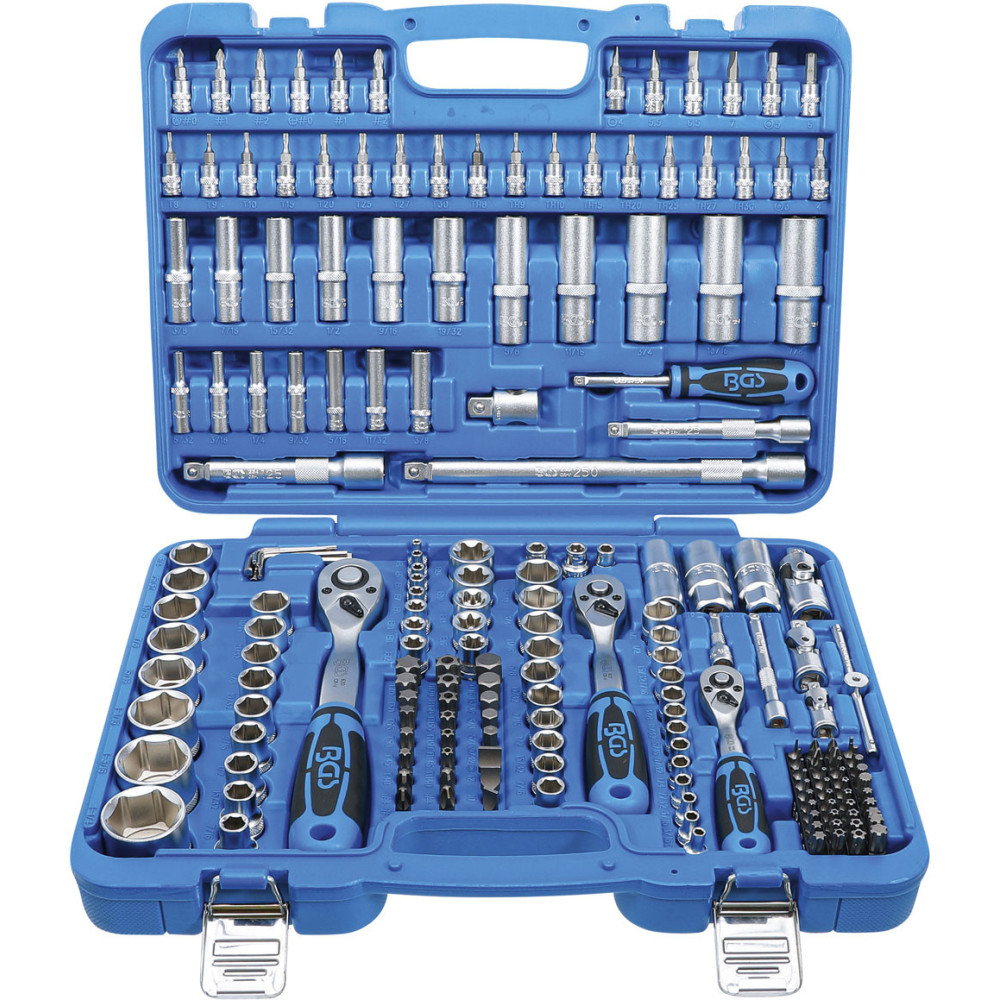 Assortiment d'outils en pouce | Coffret XL | 92 outils pour vis et écrous  en pouce