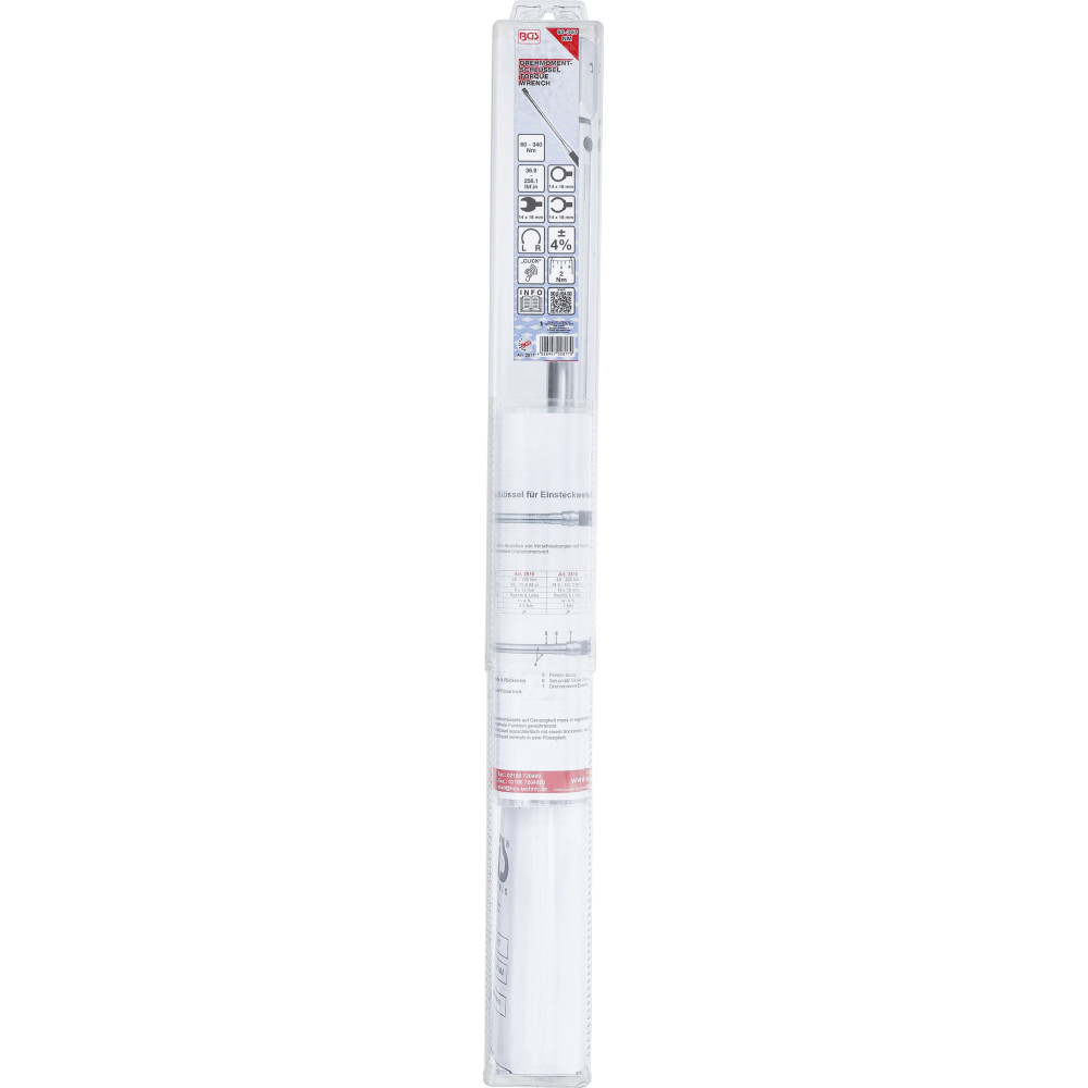 Clé dynamométrique - 60 - 340 Nm - pour outils enfichables de 14 x 18 mm