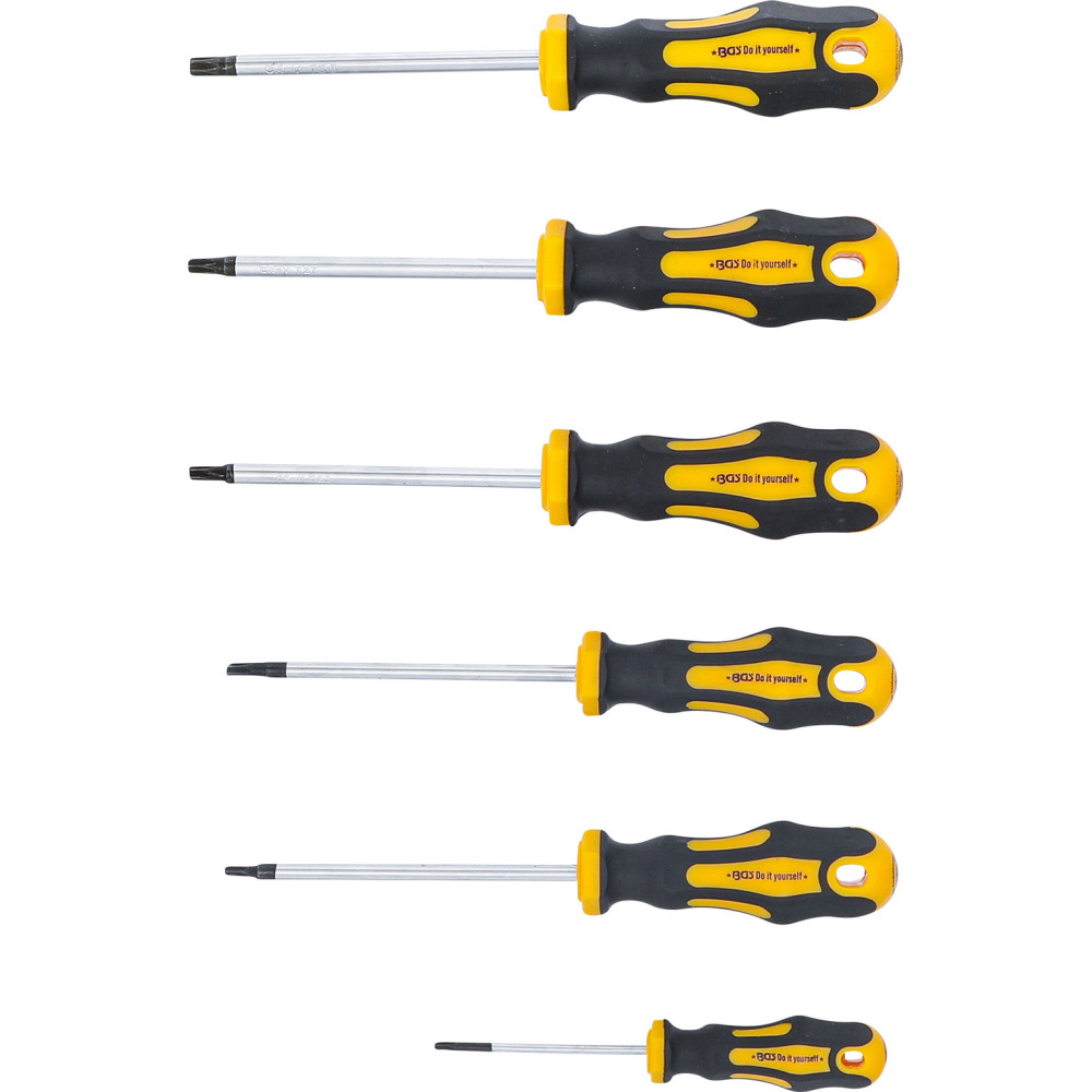 Jeu de tournevis - profil en T (pour Torx) T10 - T30 - 6 pièces