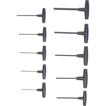 Jeu de tournevis avec poignée en T - six pans intérieurs 2 - 10 mm - 10 pièces