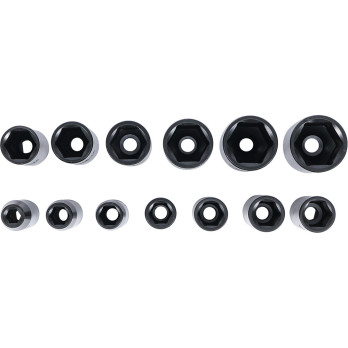 Jeu de douilles à choc - 12,5 mm (1/2") - 10 - 32 mm - 13 pièces