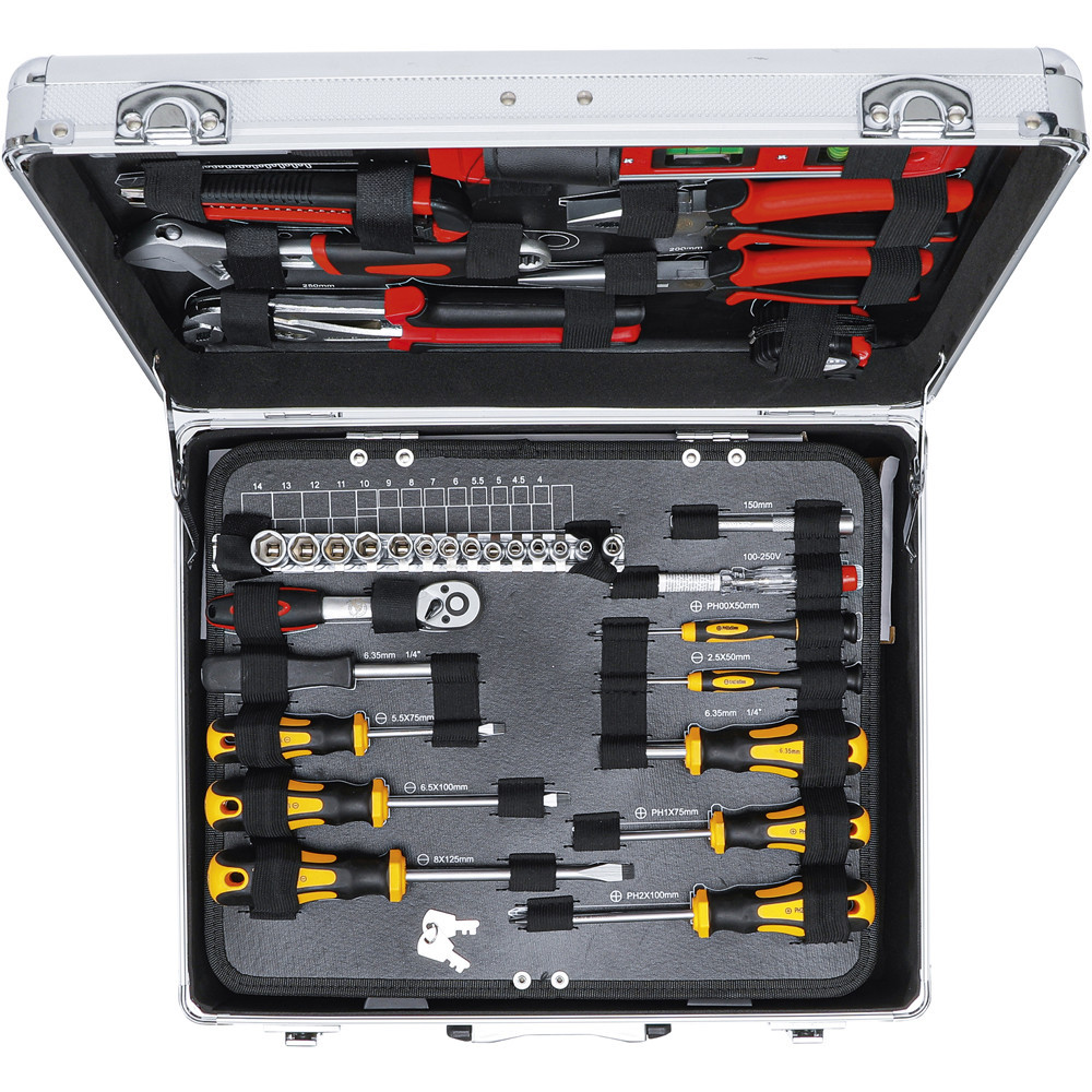 Jeu d’outils dans malette aluminium - 129 pièces