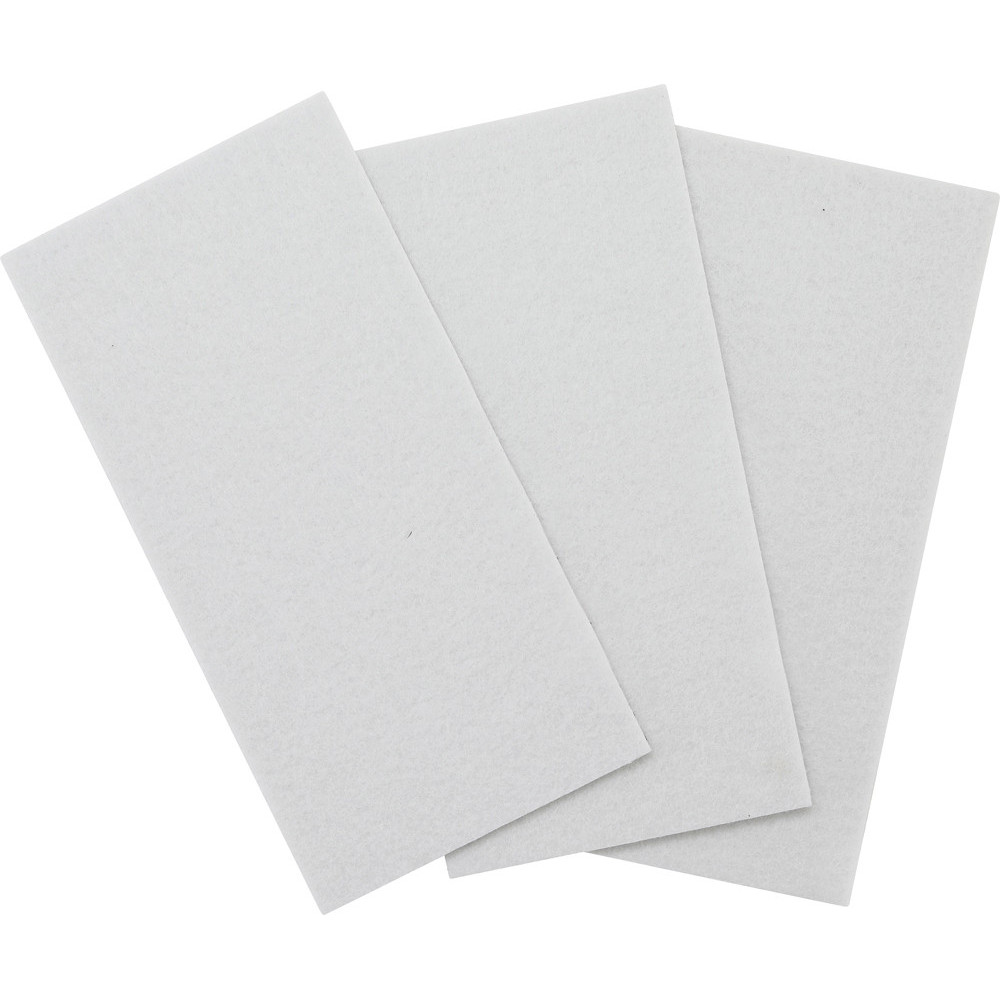 Patin en feutre - plaques - blanc - 100 x 200 mm - 3 pièces
