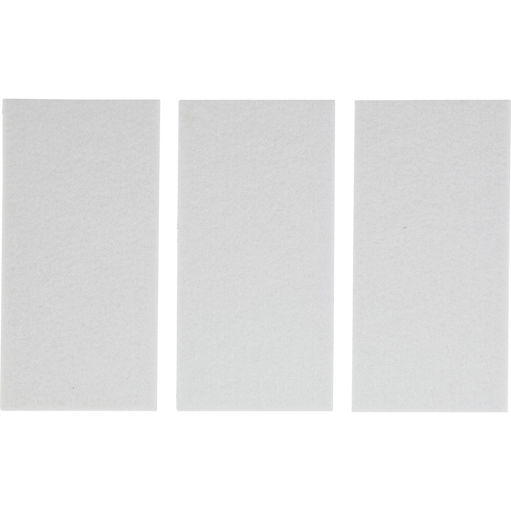 Patin en feutre - plaques - blanc - 100 x 200 mm - 3 pièces
