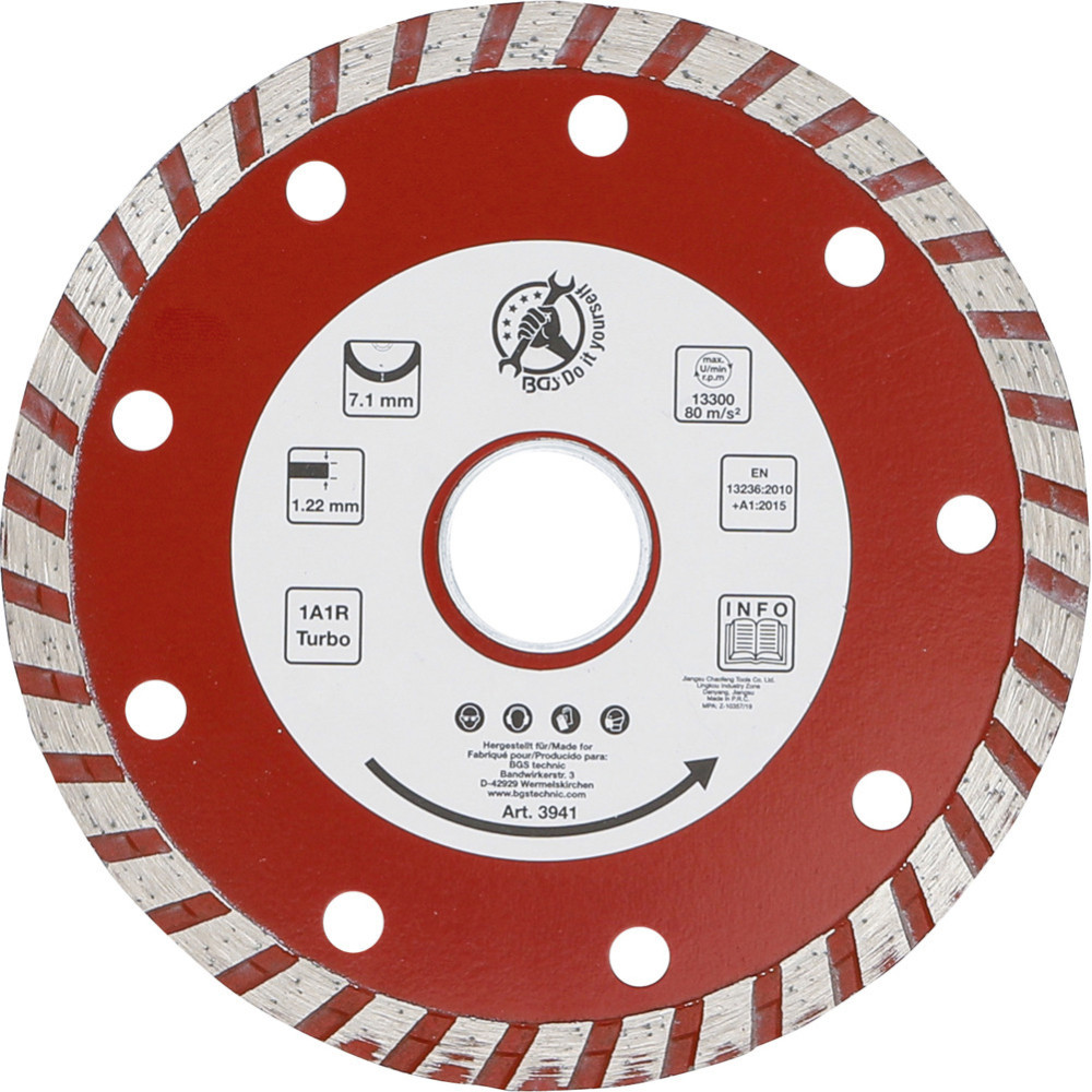 Disque de coupe turbo - Ø 115 mm