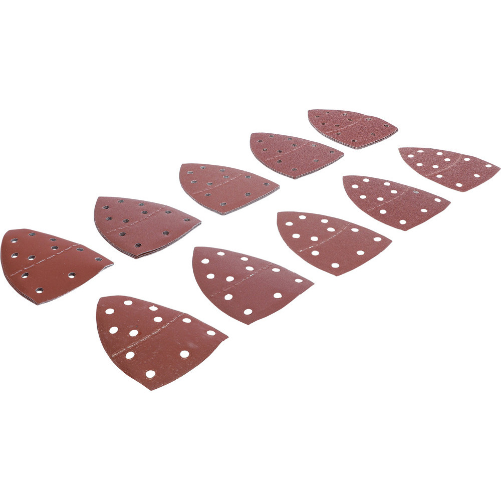 Jeu de feuilles abrasives pour meuleuse multifonctions - 145 x 100 mm - Cal. 40 - 400 - 25 pièces