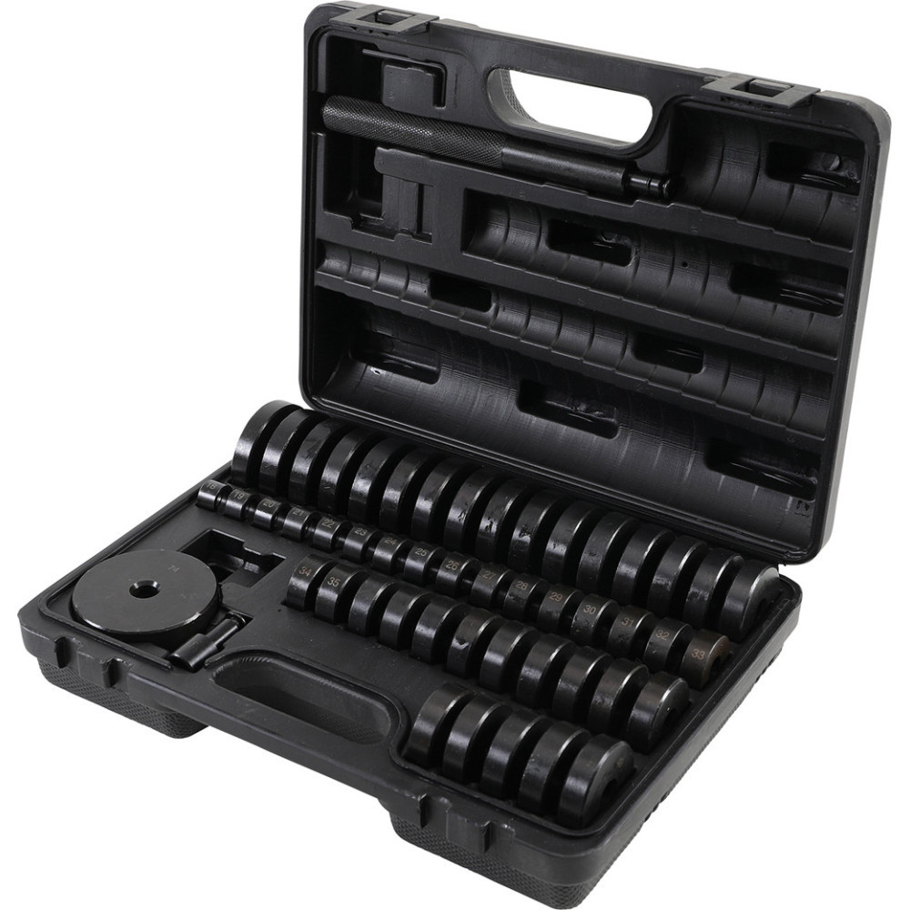 Kit Extraction/montage Roulements 52 Pièces | Disques Acier 18-65mm, Pour Presses, Roues Avant, Joints, Bagues