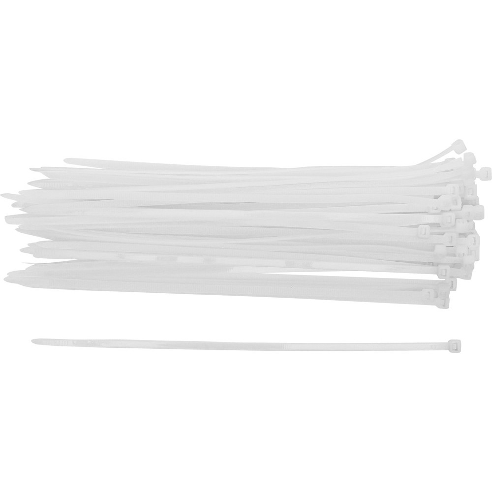 Assortiment de colliers plastique - blanc - 4