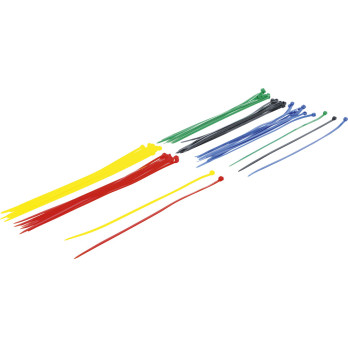 Assortiment de colliers plastique - multicolore - 4