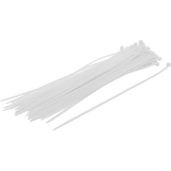 Assortiment de colliers plastique - blanc - 4