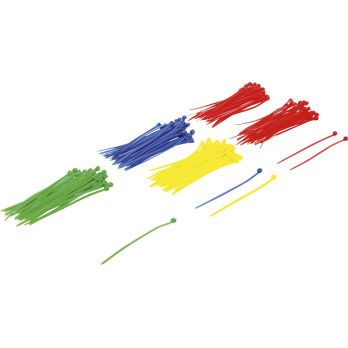 Assortiment de colliers plastique - multicolore - 2