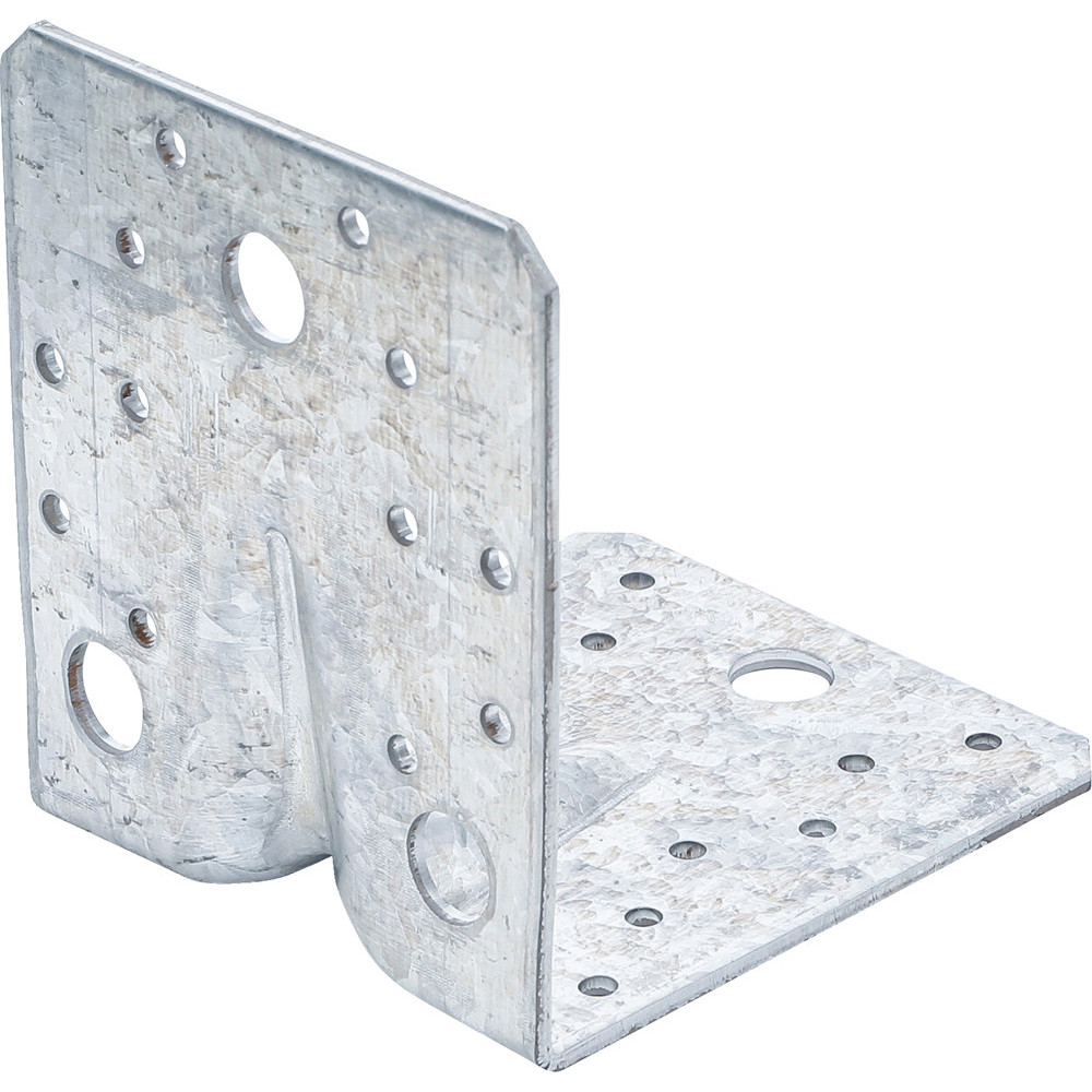 Connecteur d’angle - avec bourrelet (renforcement) - 105 x 105 x 90 x 3 mm