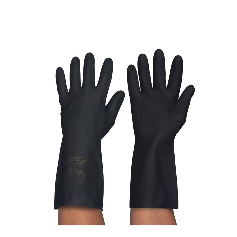 Gants nitriles grip mécanicien noirs - Équipement atelier moto