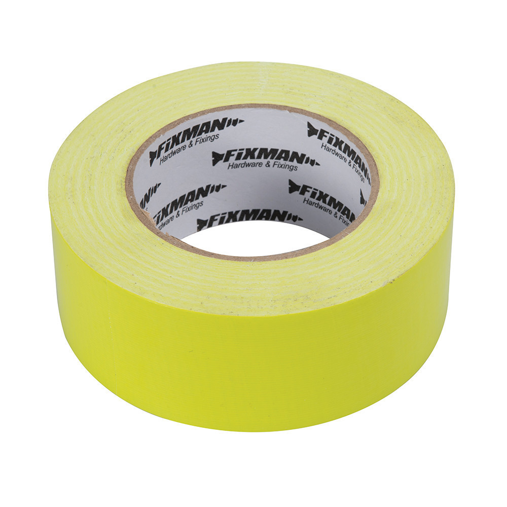 Adhésif toilé jaune fluo pour usage intensif - 50 mm x 50 m | Prix discount  l OutilPlus