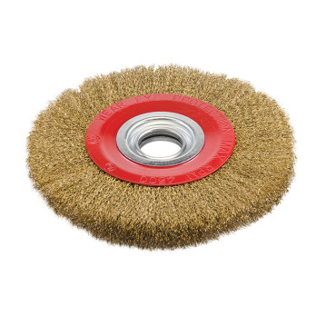 Brosse circulaire en acier laitonné