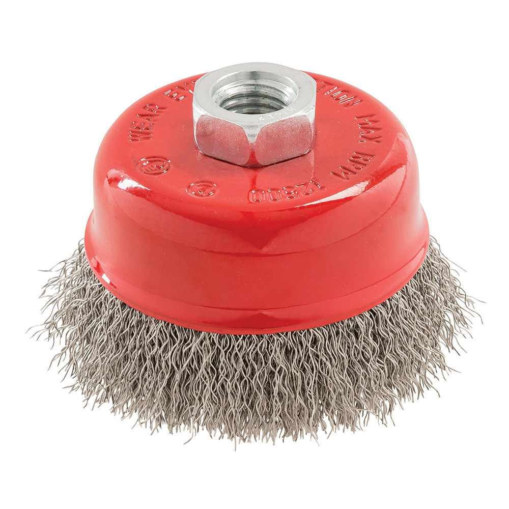 Brosse boisseau à fils d'acier inox