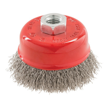 Brosse boisseau à fils d'acier inox