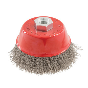 Brosse boisseau à fils d'acier inox