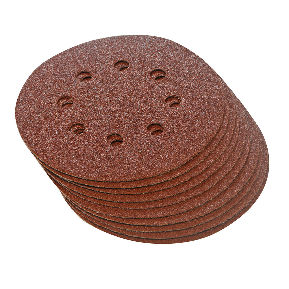 10 disques abrasifs perforés auto-agrippants 125 mm - Grain 60, 125 mm |  OutilPlus | Petit prix 