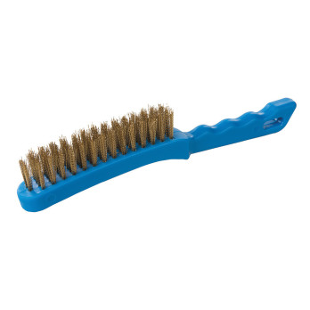 Brosse plastique à poils laitonnés