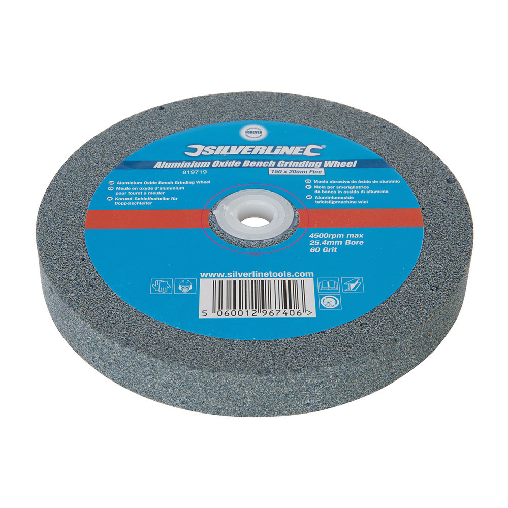 Meule En Corindon Gris 200x20x16mm Grain 36 - Pour Affûtage, ébavurage Sur Touret à Meuler