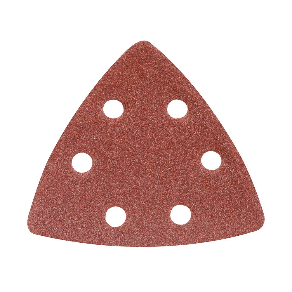 Feuilles abrasives triangulaires auto-agrippantes 90 mm, 10 pcs - Grain 120, OutilPlus, C'est moins cher